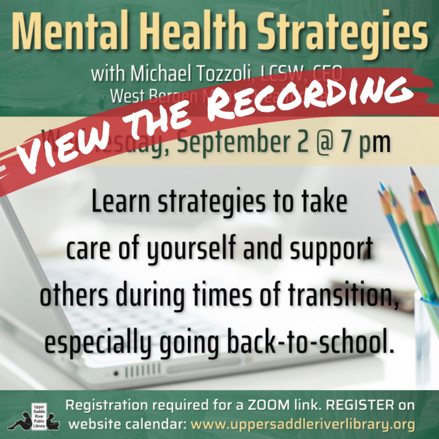 Mental Health Strategies recording