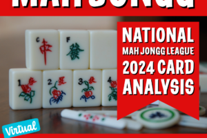 Mah Jongg tiles with text