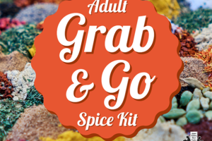 Spices with decorative text