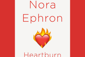 bookcover of text and a buring heart