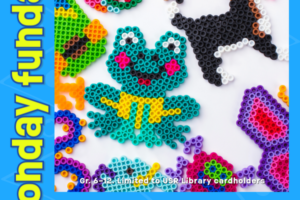 perler beads in color copies with decorative text