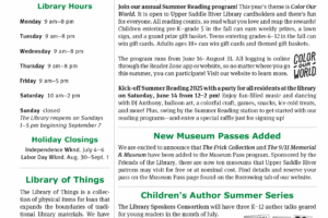 summer Newsletter cover