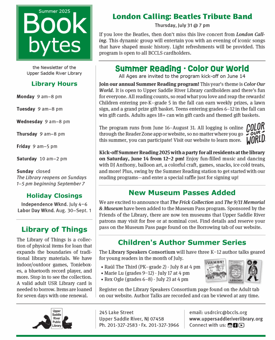 summer Newsletter cover