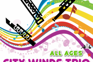 colorful; music with musicaal instrument icons