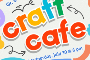 decorative text with colorful shapes