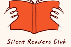 drawing hands holding an open book