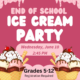 End of Year Ice Cream Party