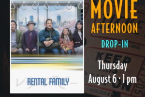 Movie poster showing white man on bus with Asian Family